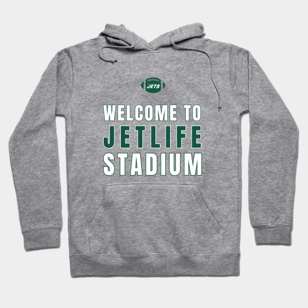 NY Jets Welcome to Jet Life Stadium Hoodie by Sleepless in NY